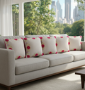 Patch Embroided Cushion Cover