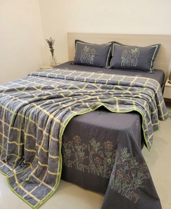 Bedsheet and comforter set