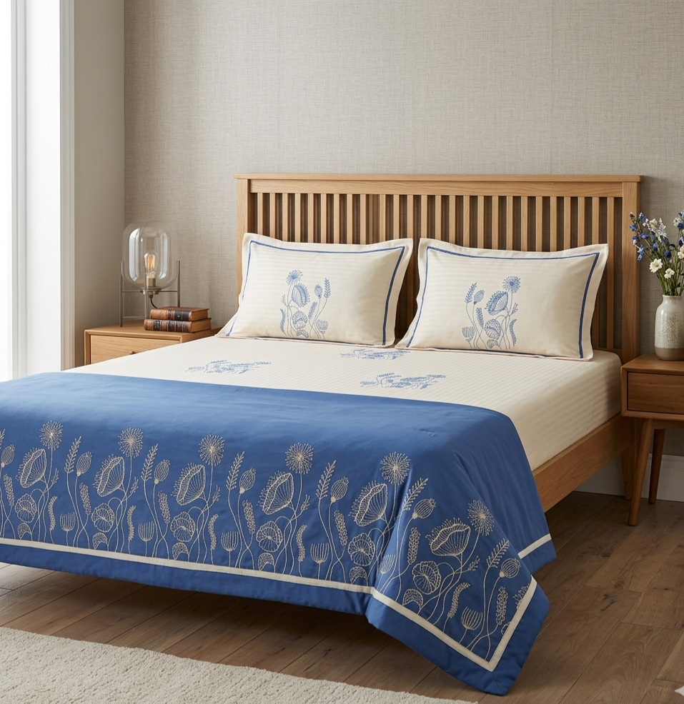 Bedsheet and comforter set