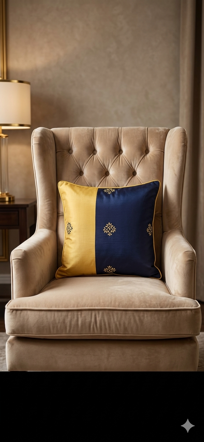 EMBROIDERED CUSHION COVER