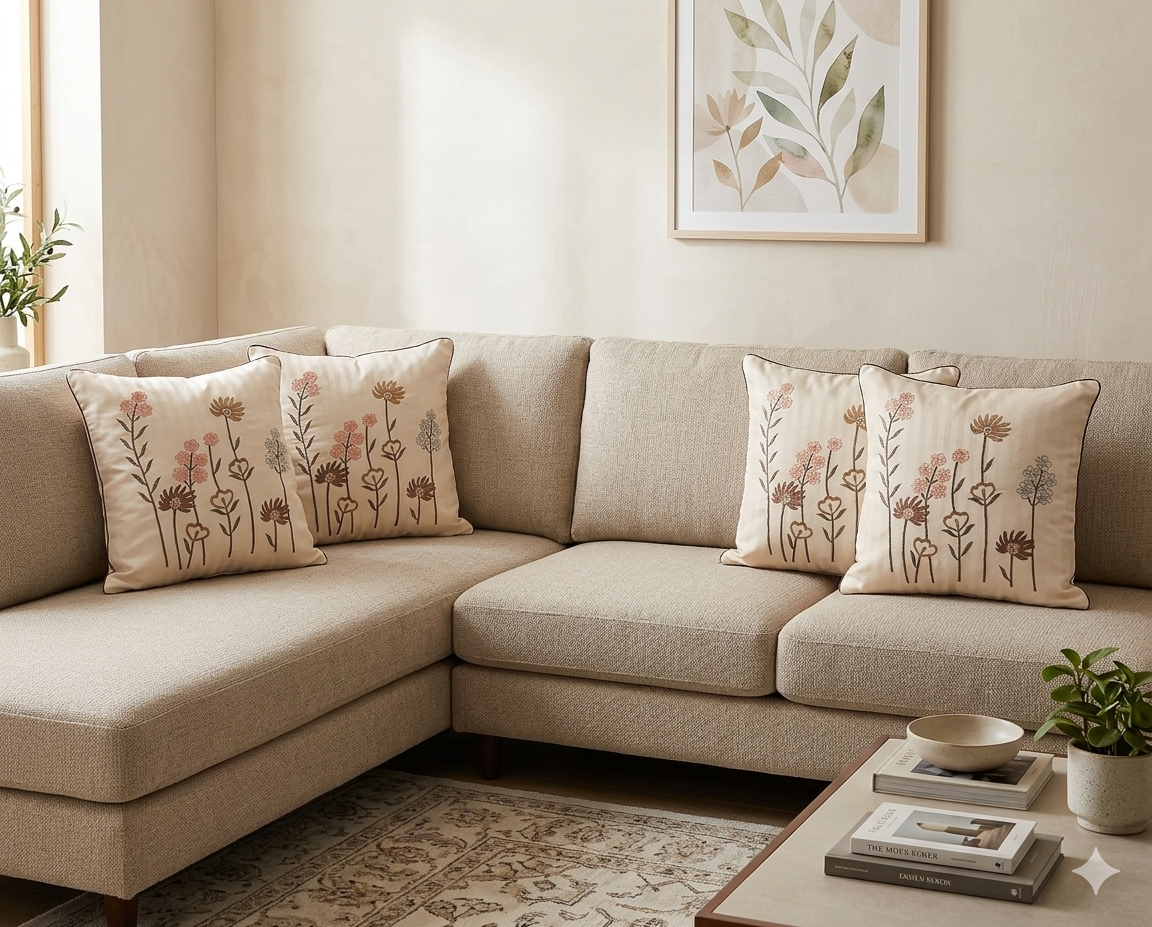 Embroided Cushion Cover