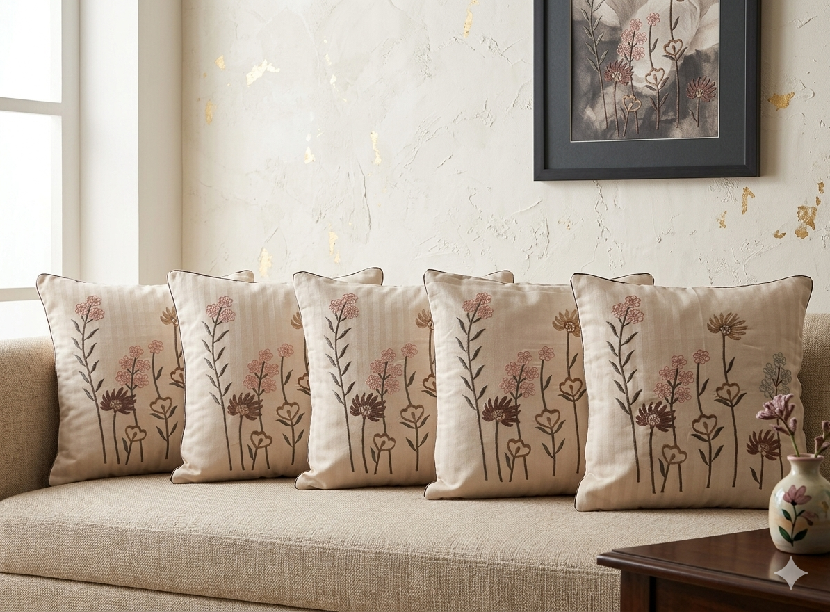 Embroided Cushion Cover