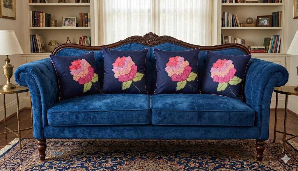 Embroided Cushion Cover