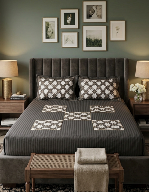 Cut work Embroidery bedsheet