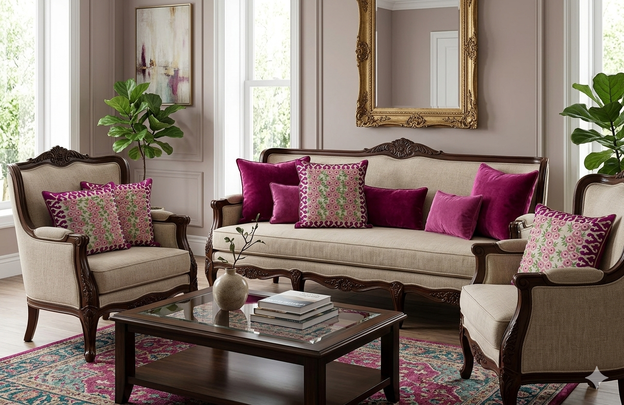EMBROIDERED CUSHION COVERS